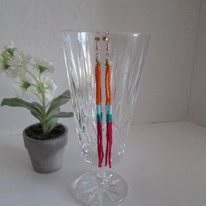 BOHO Colorful Beautiful & Hand Beaded Earrings